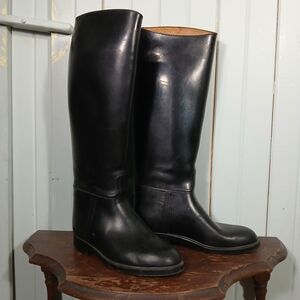 Aigle tall Coupe Saumur Black Rain Boots